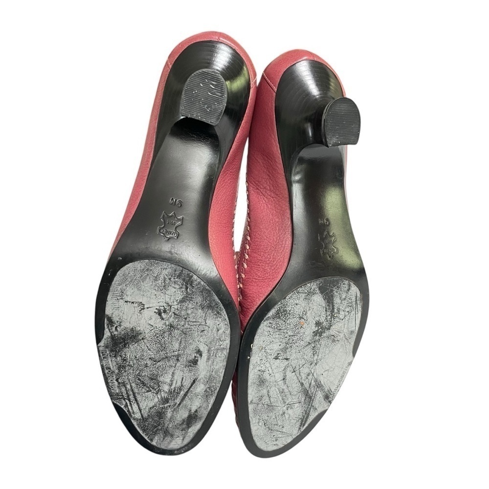Antonio Melani Shoes Margherit 001 Dusty Rose Pink Leather With Bow Low Heels 9M - Picture 11 of 15
